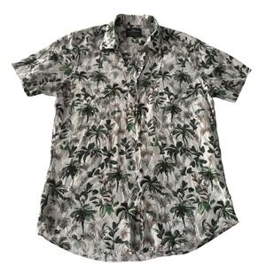 Rodd & Gunn Albini Italian Fabric Floral Short Sleeve Button Down Shirt Large L
